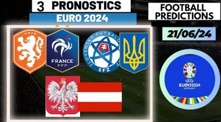 PRONOSTIC FOOT: PRONOSTIC EURO 2024, COPA AMERICA // 21 JUIN (France, Pays Bas, Autriche, Chili )