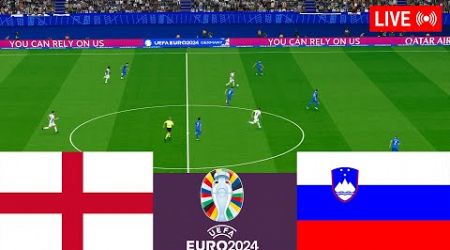 England vs Slovenia LIVE. Euro 2024 Germany Full Match - Simulation Video Games