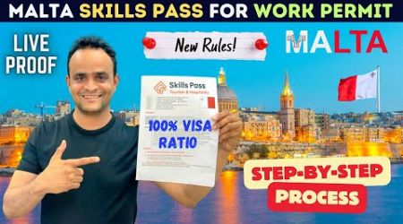 Malta Skills Pass Full Process Step-By-Step ! Malta Work Permit 2024 Latest Update