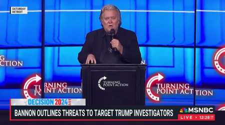 Bannon Threatens Garland, Monaco And Smith At TP USA Conference