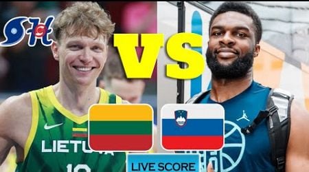 Lithuania vs Slovenia Basketball Live Play by Play | International Club Friendship