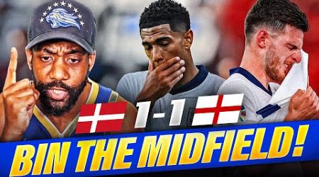 COOKED: BIN THE WHOLE MIDFIELD | Denmark vs England | MATCH REACTION