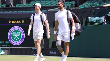 Tennis: Sinner practising with Djokovic at Wimbledon