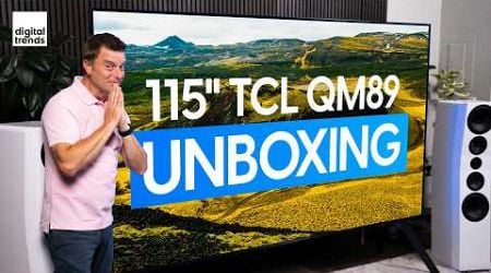 Unboxing the Biggest TV Ever | TCL 115-Inch QM8