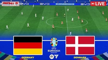 LIVE : GERMANY vs DENMARK | UEFA EURO 2024 | Full Match All Goals | FC 24 Gameplay Video