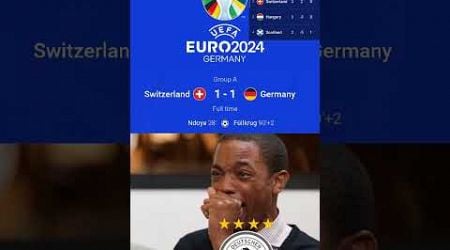 Germany Draw Vs Switzerland,Csoboth Saves Hungary,Scotland Are Out. Euro 2024 Memes.(DAY:10)#shorts