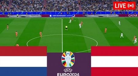 Netherlands vs Austria LIVE. Euro 2024 Germany Full Match - Simulation Video Games