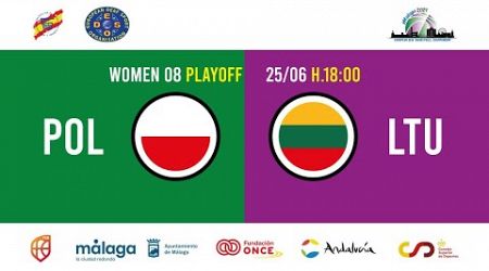 W08/WOMEN PLAY-OFF - POLAND vs LITHUANIA