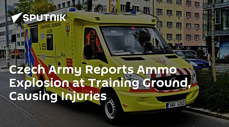 Czech Army Reports Ammo Blast at Training Ground in Country's East, People Injured