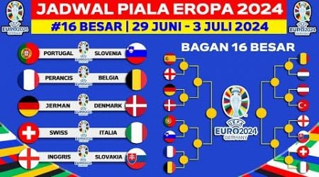 Jadwal 16 Besar Piala Eropa 2024 - Portugal vs Slovenia - Perancis vs Belgia - UEFA EURO 2024