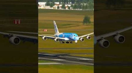 ANA Lani Airbus A380 Landing at Luxembourg Findel Airport ( LUX )