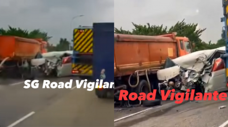 4-vehicle chain collision after Lalamove van crashes into stationary lorry in Lim Chu Kang, 2 injured