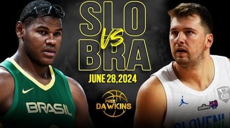 Slovenia vs Brazil Full Game Highlights | Olympics Warm-Up | June 28, 2024 | FreeDawkins