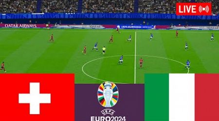 Switzerland vs Italy LIVE. Euro Cup 2024 Germany Full Match - Simulation Video Games