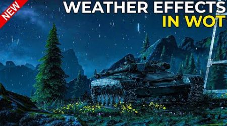 It is RAINING in World of Tanks | Rain Weather Effects in Night Map Battles