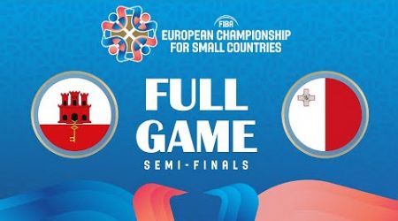 GIB v MLT | Full Basketball Game | FIBA European Championship for Small Countries 2024 | Semi-Finals