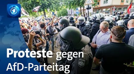 Proteste gegen AfD-Parteitag in Essen