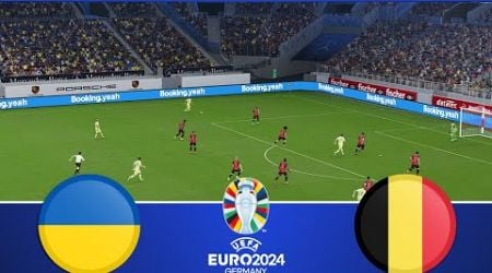 Ukraine vs Belgium | UEFA Euro 2024 | Watch Along &amp; efootball Gameplay