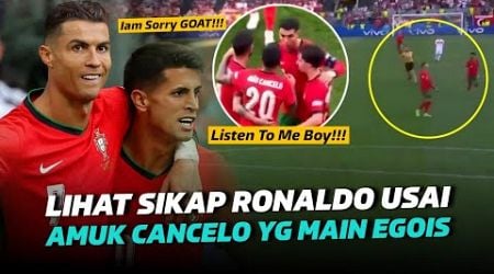 Dimarahin Dulu Baru Dipeluk!! Lucunya Bek Portugal Joao Cancelo Usai Kena Amuk Ronaldo Vs Turkey