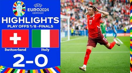 Schweiz gegen Italien (2-0) | UEFA EURO 2024 | Spiel heute im Streaming ansehen