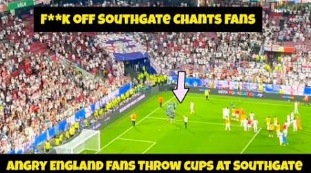 England Fans Throw Beer Cup at Gareth Southgate &amp; Chants F**K Off, Booed vs Slovenia in Euro 2024