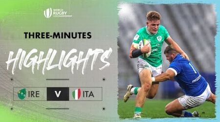 Irish domination | Ireland v Italy Match Highlights | World Rugby U20 Championship