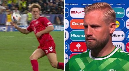 Denmark star Schmeichel rages at VAR and admits he 'still doesn't know the rules yet' after controversial Euro 2024 exit