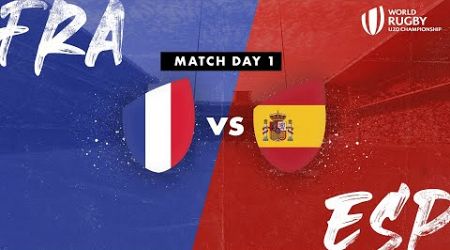 LIVE Rugby | France vs Spain | 2024 World Rugby Under 20 Championship