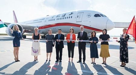 New direct flight arrived to Budapest from East metropolis