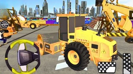 JCB Game 3D Road Construction Part 2: Concrete Truck and Leveling Machine Driving - Android Gameplay