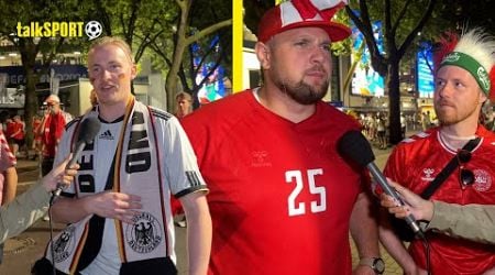 Germany &amp; Denmark Fans REACT to VAR, Jamal Musiala, and England&#39;s Chances at EURO 2024