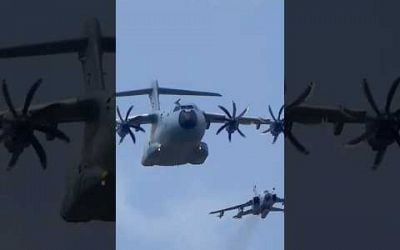 A400M Atlas in Action #a400m #germany #france #spain #uk #turkey #belgium #aviation #shorts #viral