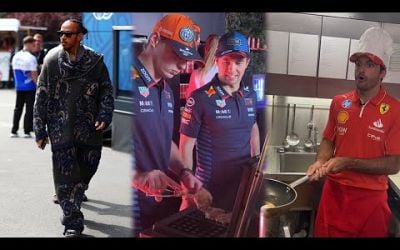 Max &amp; Carlos make Waffles in Belgium | Max Verstappen Lewis Hamilton &amp; more F1 Drivers arrive in Spa