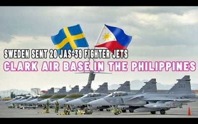 Sweden sent 20 JAS-39 fighter jets At Clark Air Base in the Philippines