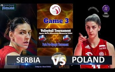 Poland vs Serbia in Paris Pre-Olympic Tournament - Game 3