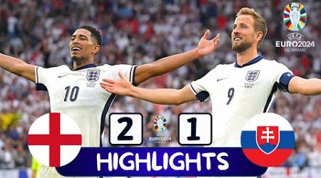 England vs Slovakia 2-1 Latest highlights &amp; All Goals Euro 2024 Bellingham Bicycle Goal