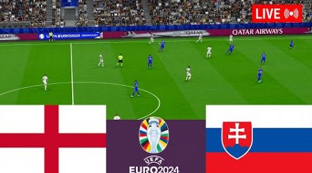 England vs Slovakia LIVE. Euro Cup 2024 Germany Full Match - Simulation Video Games