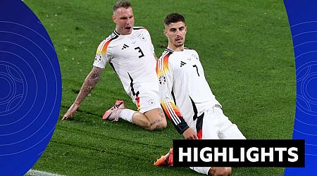 Highlights: Germany progress as they beat Denmark after epic thunderstorm