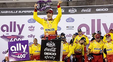 Joey Logano wins at Nashville for 1st Cup Series victory this year