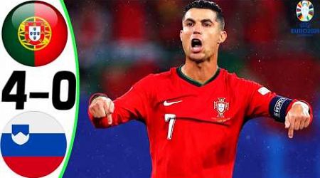Portugal vs Slovenia 4-0 - All Goals and Full Match Highlights - EURO 2024