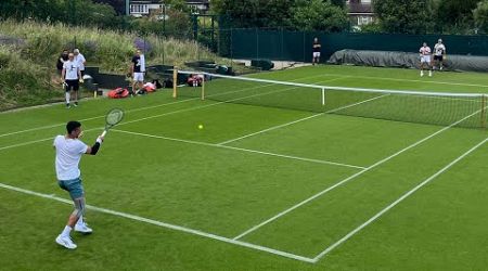 Novak Djokovic First INTENSE Practice - Wimbledon 2024