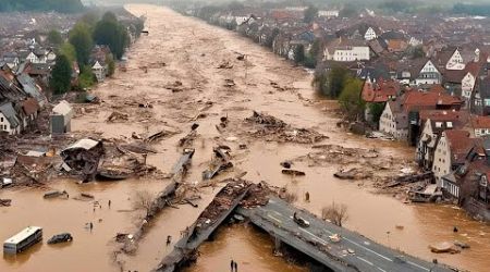 ITALY, SWITZERLAND are isolated! Flash floods destroyed roads, swept away houses and cars