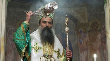 Patriarch Daniil Leads First Holy Mass after Election 