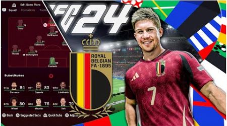 Recreate Tedesco&#39;s Belgium EURO 2024 Tactics | EA FC 24
