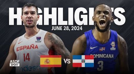 Spain vs Dominican Republic Full Game Highlights (Friendly Games For Olympic Qualifying 2024)