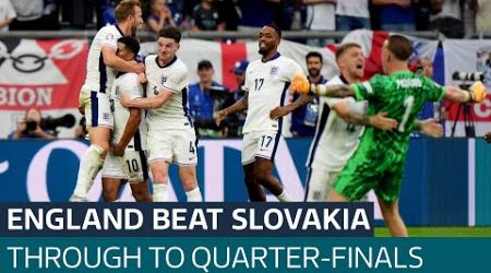 England reach Euro 2024 quarter-finals after comeback win against Slovakia | ITV News