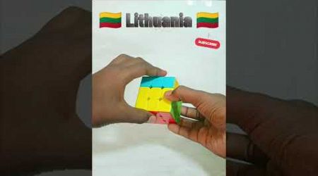 Solving the Lithuania Flag on a Rubik&#39;s Cube like a Pro!