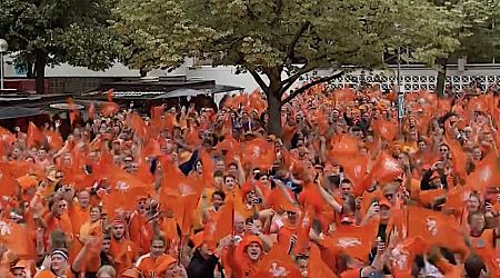 Thousands of Dutch supporters march through Munich to Oranje vs Romania Euro 2024 match