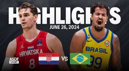 Croatia vs Brazil Full Game Highlights (Friendly Games For Olympic Qualifying 2024)