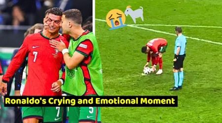 Ronaldo&#39;s Crying and Emotional Moment in Penalty shootout Portugal Vs Slovenia